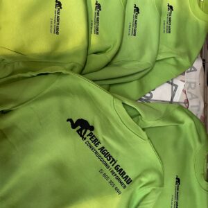 Samarretes verdes impreses per a un club esportiu