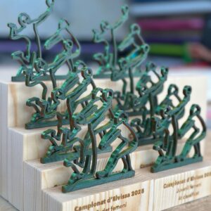 Trofeus personalitzats Trofeus de metall i fusta del Campionat d’Eivissa
